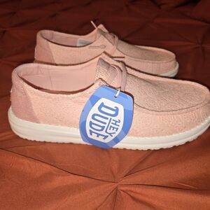 Hey Dude Women's Lace Flats - Soft Pink